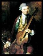 Thomas Gainsborough Portrait of the Composer Carl Friedrich Abel with his Viola da Gamba painting